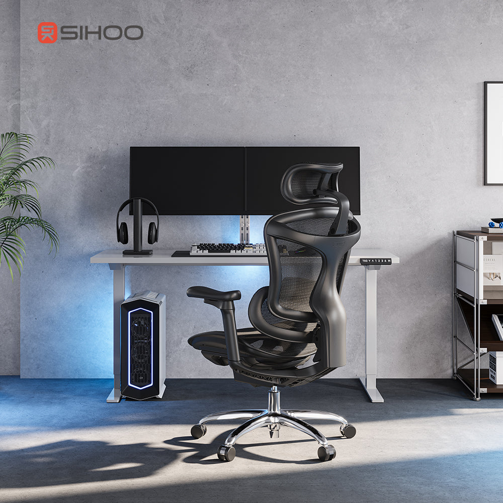 Sihoo Doro C100 Black Frame Black Mesh Ergonomic Office Chair