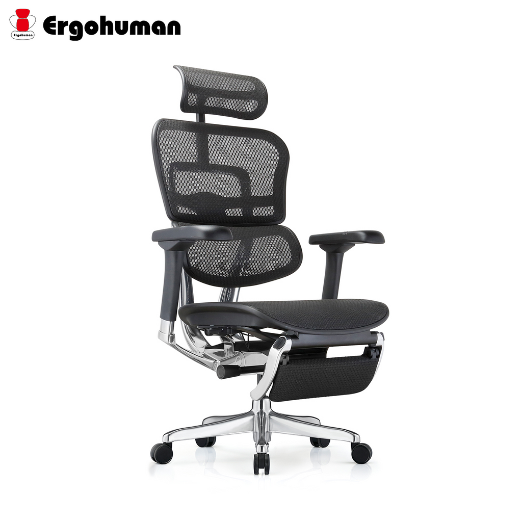 [Pre-Order] Ergohuman Elite 2 Matrex USA Patent Mesh Ergonomic Office Chair With Legrest [Deliver from 7 May]