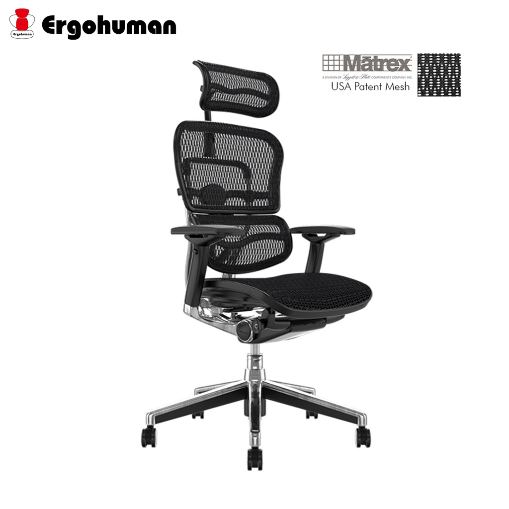 Ergohuman Plus Elite Matrex USA Patent Mesh Ergonomic Office Chair