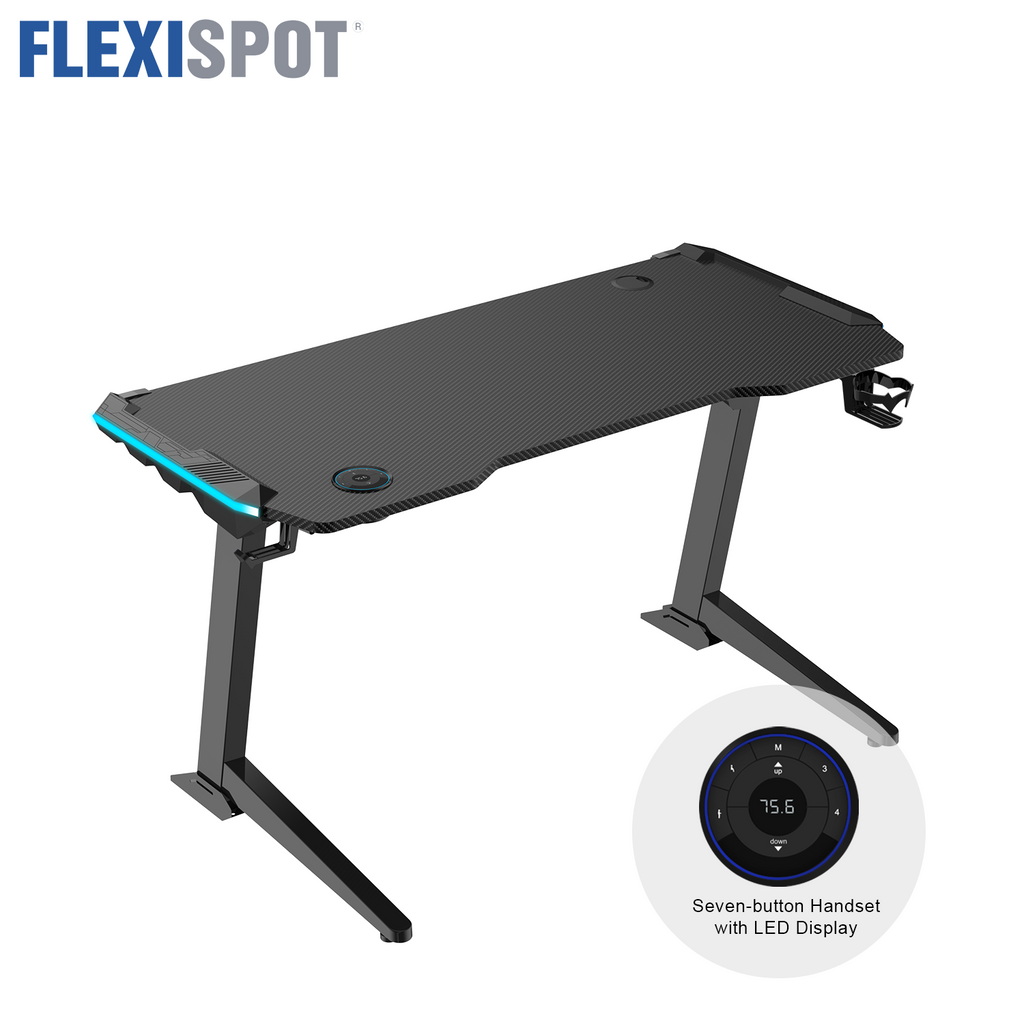 Flexispot Gaming Deluxe Adjustable Standing Desk (2 Years Limited Warranty)