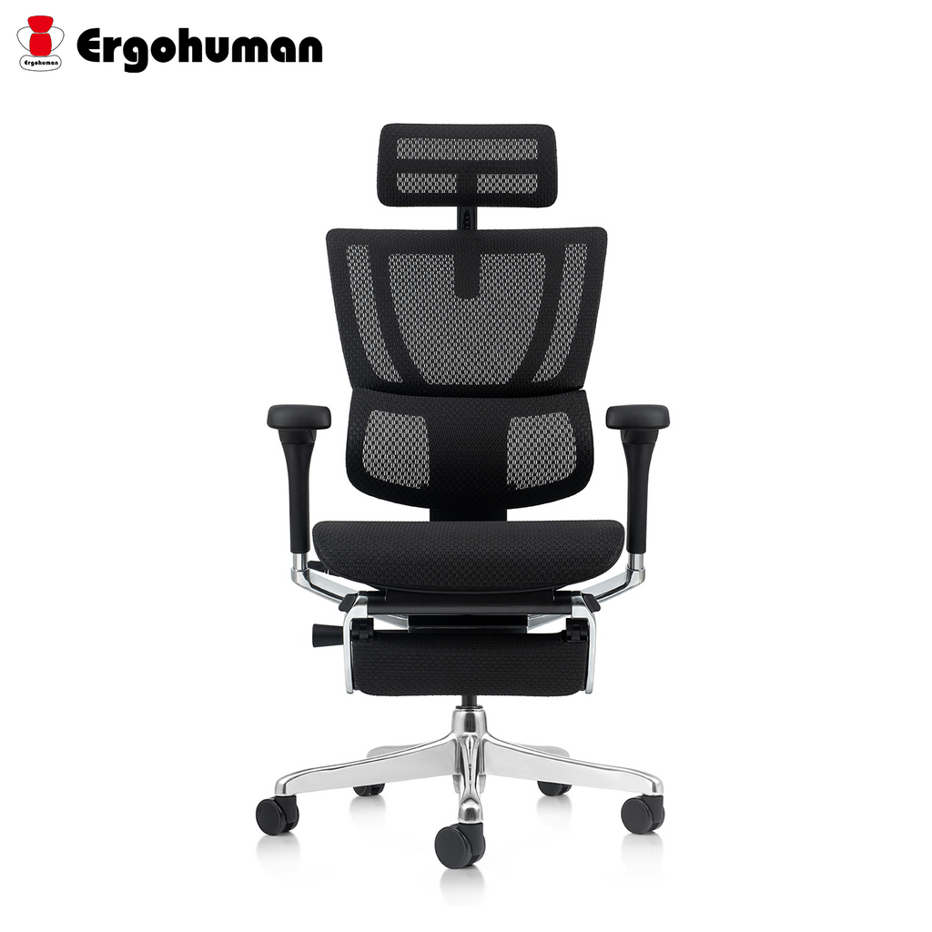 Ergohuman IOO Elite 2 Matrex USA Patent Mesh Ergonomic Office Chair with Legrest (10 Years Limited Warranty)