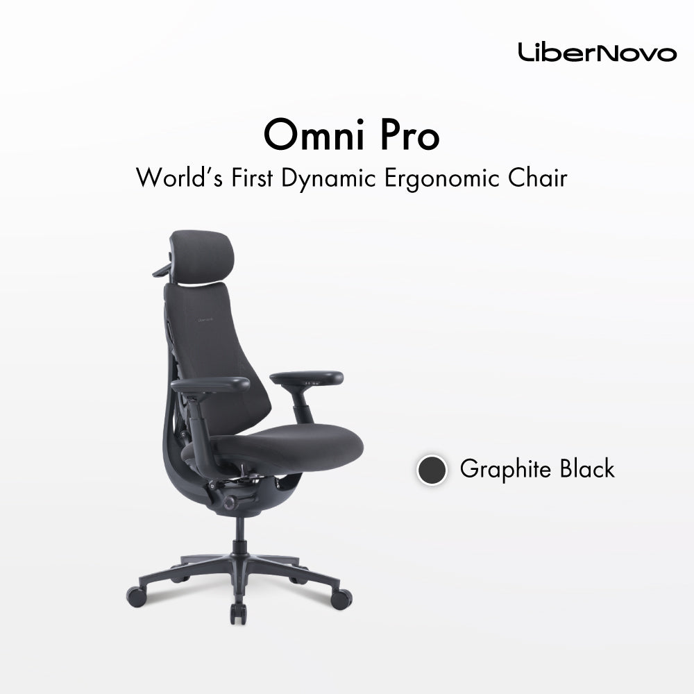 LiberNovo Omni Pro Graphite Black Ergonomic Office Chair