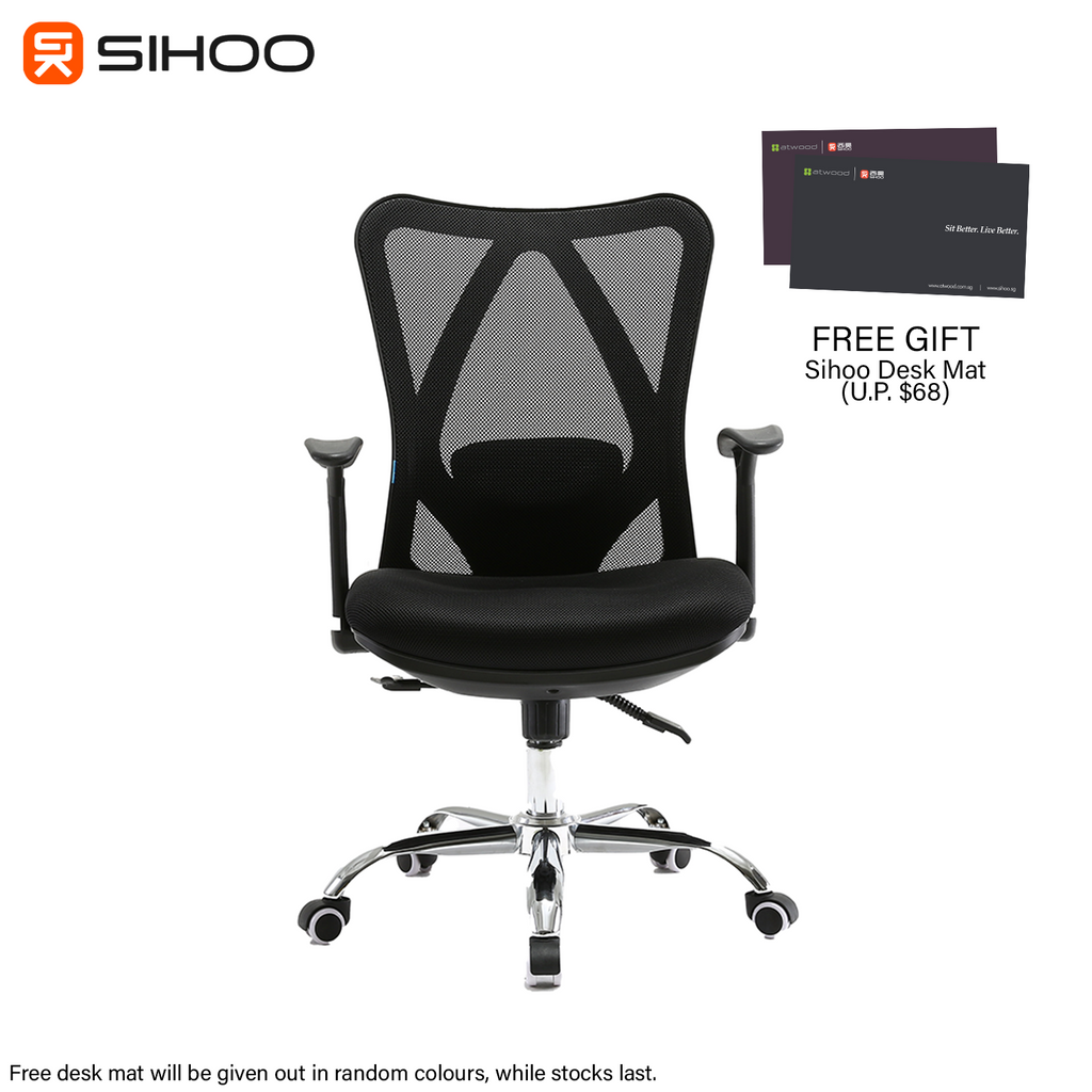 *FREE DESK MAT* Sihoo M16 Ergonomic Office Chair without Headrest