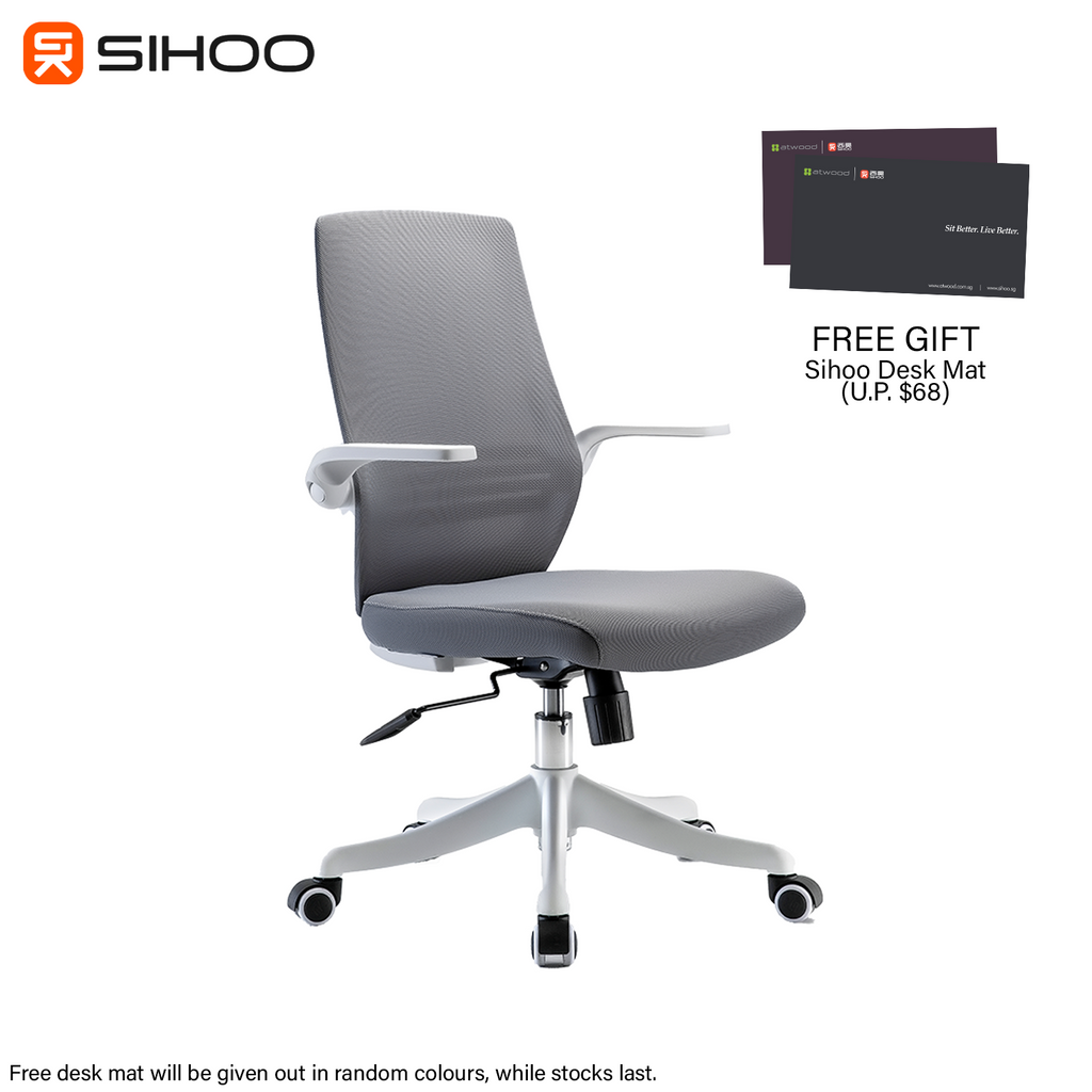 *FREE DESK MAT* Sihoo M76 Grey Ergonomic Office Chair