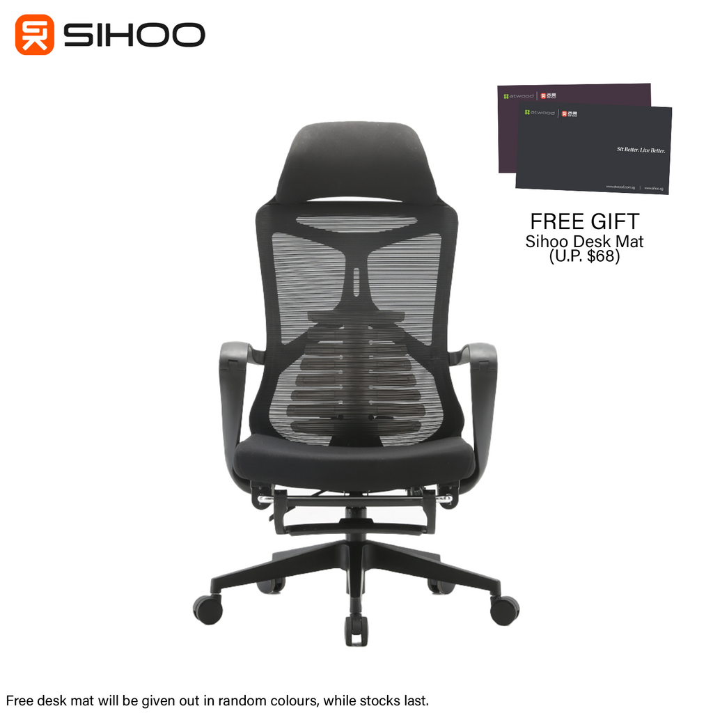 [Pre-Order] *FREE DESK MAT* Sihoo M88 Two-In-One Ergonomic Office and Resting Chair [Deliver from 30 April]