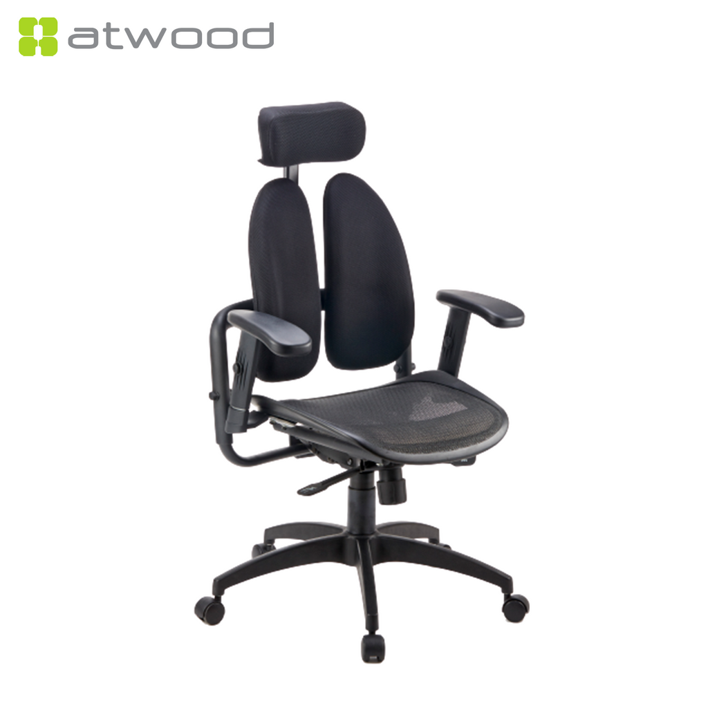 Medwin E8515 Twinback Matrex USA Patent Mesh Ergonomic Office Chair (5 Years Limited Warranty)