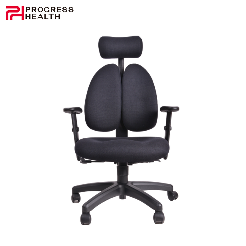 [Pre-Order] Progress Health OrthoSeries VI Black Fabric Ergonomic Office Chair (2 Years Limited Warranty) [Pre-order takes 4-6 weeks]