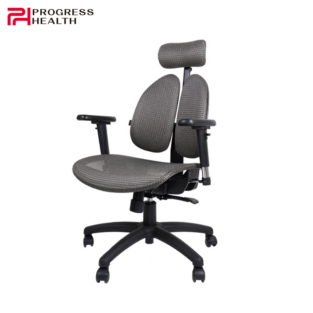 Progress Health OrthoSeries IV Grey Mesh Ergonomic Office Chair