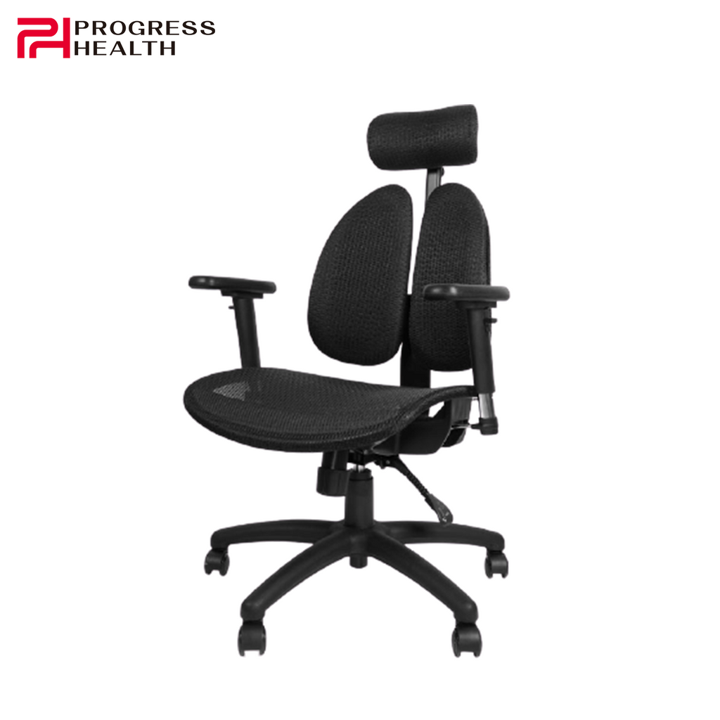 Progress Health OrthoSeries IV Black Mesh Ergonomic Office Chair