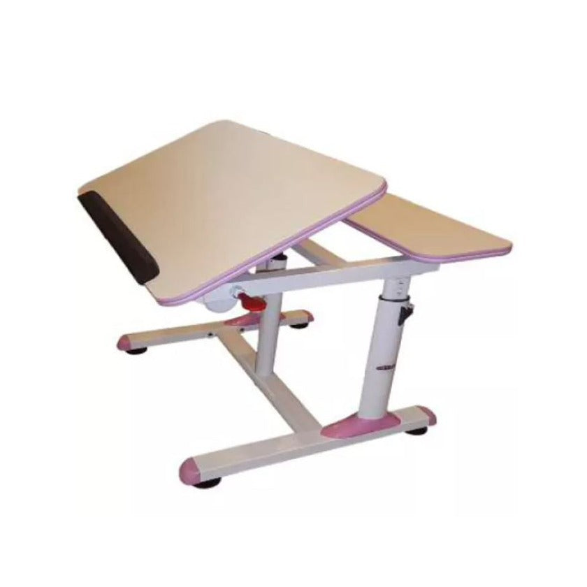 Kidnzteenz Duke Ergonomic Height Adjustable Study Desk for Kids (Pink)