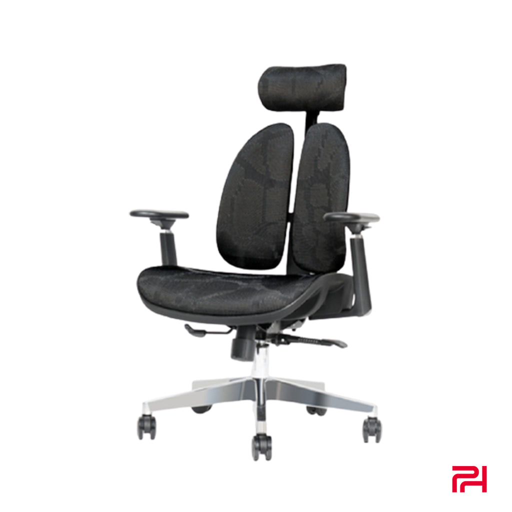 Progress Health OrthoSeries VIII Black Mesh Ergonomic Office Chair