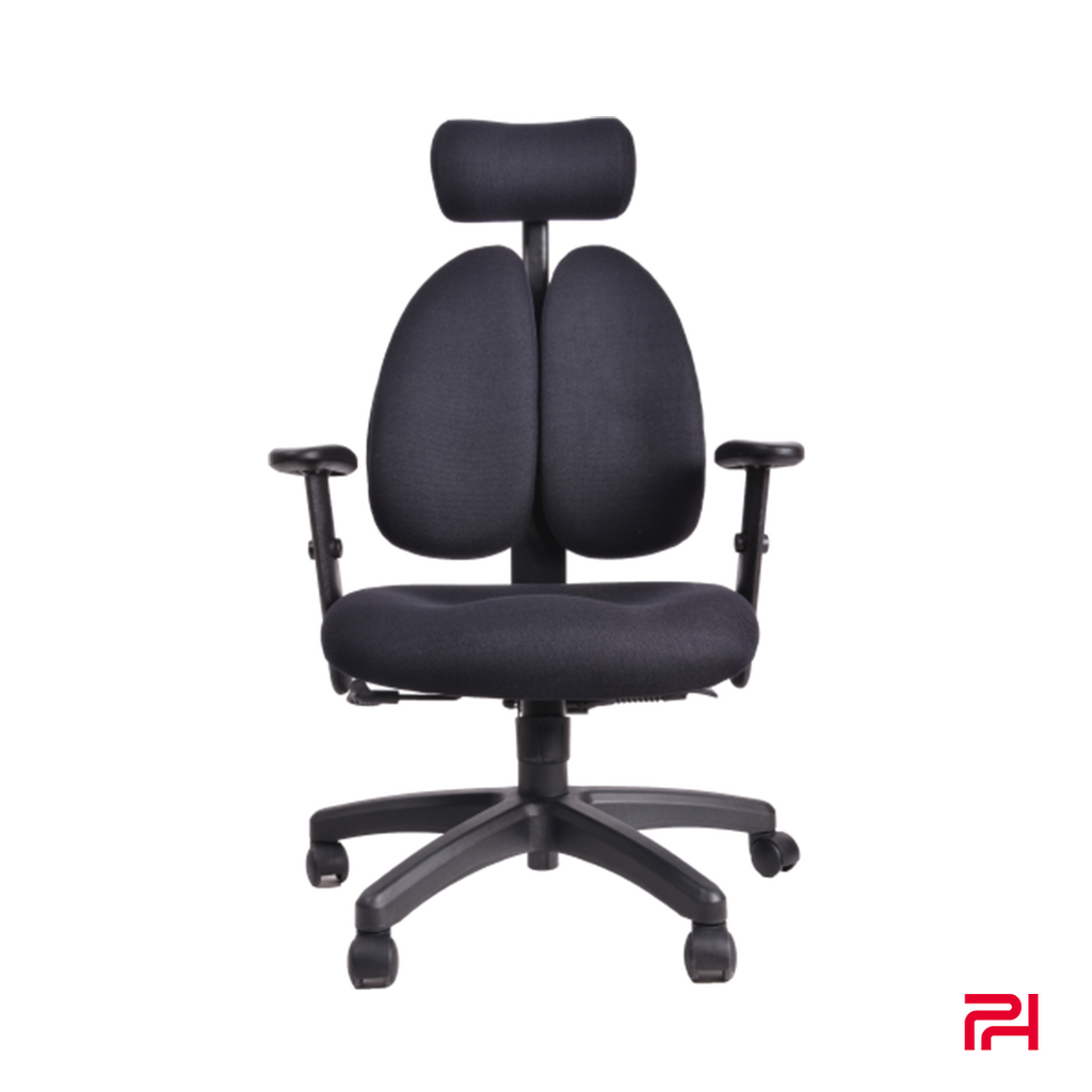 Progress Health OrthoSeries VI Black Fabric Ergonomic Office Chair