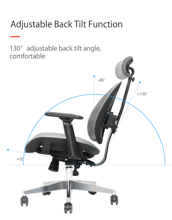Progress Health OrthoSeries VIII Black Mesh Ergonomic Office Chair (2